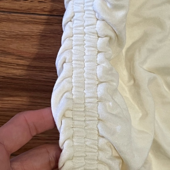 A New Day One Shoulder Ruched Dress Ivory szM NWT - Picture 3 of 4